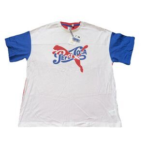 Puma x Pepsi Cola T-Shirt Collaboration 50th Anniversary Limited Edition Size XL